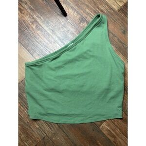 Pink One Should Tank Built In Bra Top Green Size XL